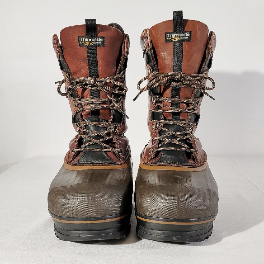 ROCKY Men's US 9 Polartec Insulated Duck Boots Leather & Rubber Muck Work Boots - Picture 3 of 11